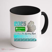 2025 Woodward Ave 30 Years One Legendary Road Map Coffee Mug thumb 1