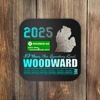 2025 Woodward Ave 30 Years One Legendary Road Map Coaster thumb 0