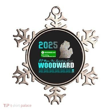 2025 Woodward Ave 30 Years One Legendary Road Map Ornament