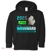 2025 Woodward Ave 30 Years One Legendary Road Map Toddler Hoodie thumb 0