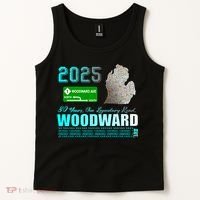 2025 Woodward Ave 30 Years One Legendary Road Map Tank Top thumb 2