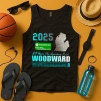 2025 Woodward Ave 30 Years One Legendary Road Map Tank Top thumb 4