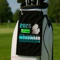 2025 Woodward Ave 30 Years One Legendary Road Map Golf Towel thumb 2