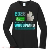 2025 Woodward Ave 30 Years One Legendary Road Map Women's Long Sleeve Shirt thumb 0
