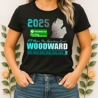 2025 Woodward Ave 30 Years One Legendary Road Map Women's T-Shirt thumb 2