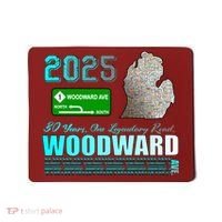 2025 Woodward Ave 30 Years One Legendary Road Map Mousepad thumb 0