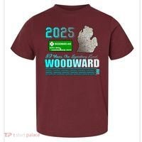 2025 Woodward Ave 30 Years One Legendary Road Map Toddler T-Shirt thumb 0