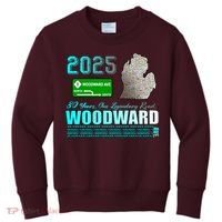 2025 Woodward Ave 30 Years One Legendary Road Map Kids Sweatshirt thumb 0