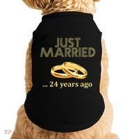 24th Wedding Anniversary Just Married 24 Years Ago Doggie Tank thumb 0