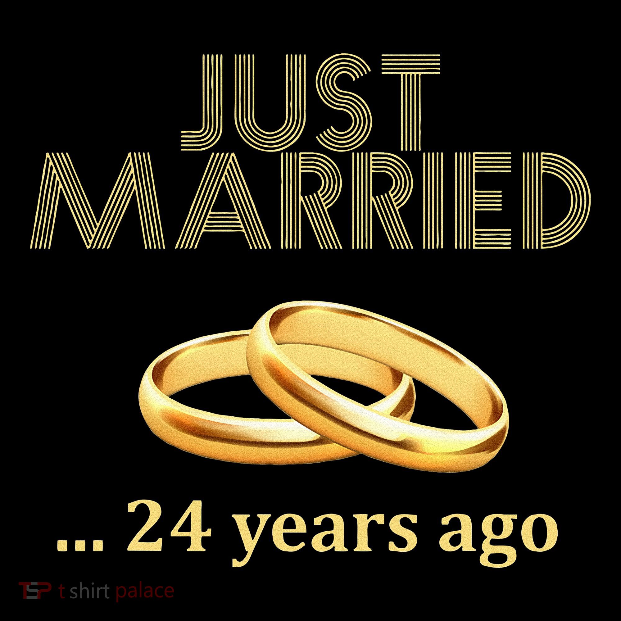 24th Wedding Anniversary Just Married 24 Years Ago Women's Hoodie