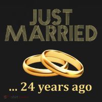 24th Wedding Anniversary Just Married 24 Years Ago Mousepad thumb 1