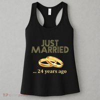 24th Wedding Anniversary Just Married 24 Years Ago Women's Tank Top thumb 3