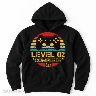 2nd Wedding Anniversary Gift Level 2 Complete Wife Husband Hoodie