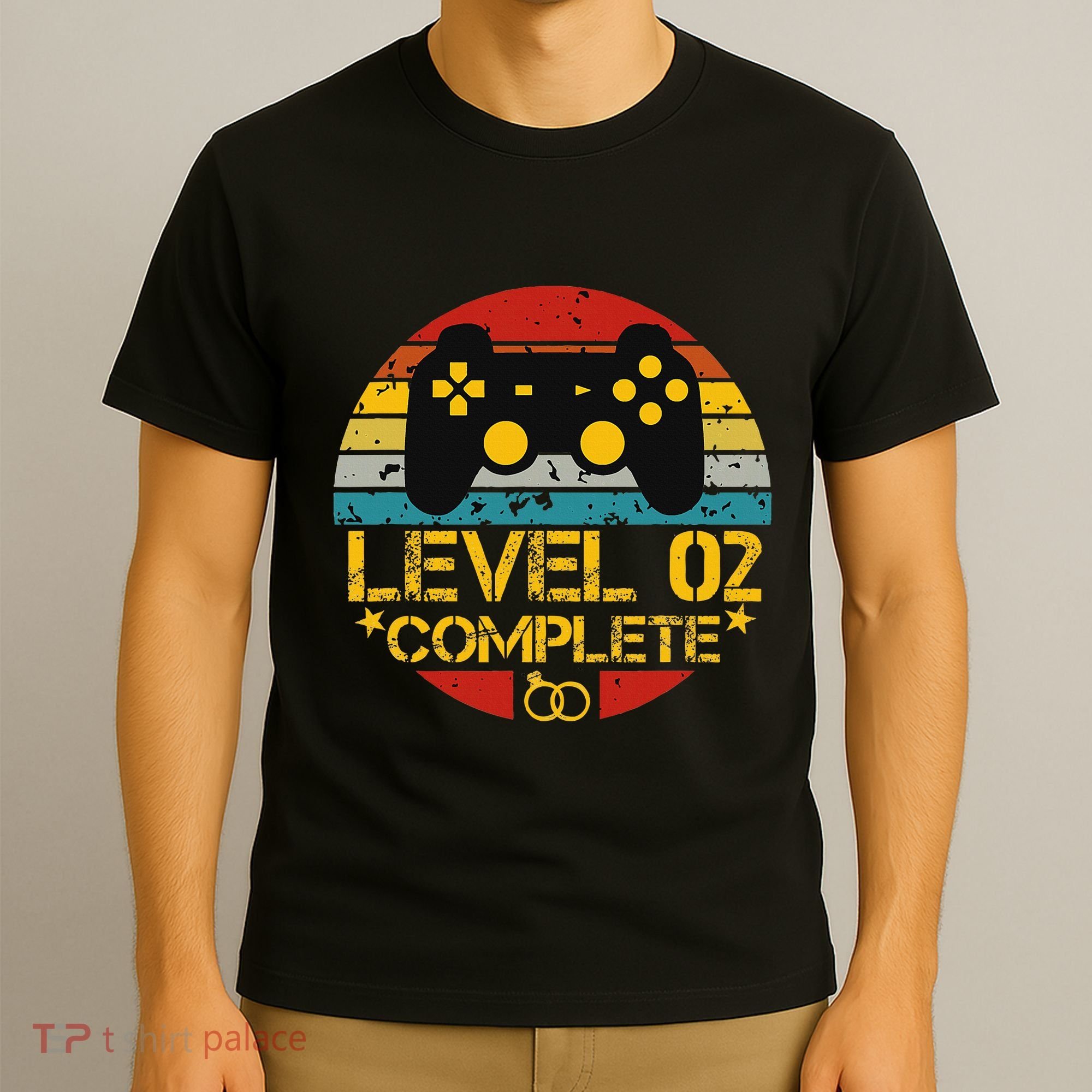 2nd Wedding Anniversary Gift Level 2 Complete Wife Husband T-Shirt