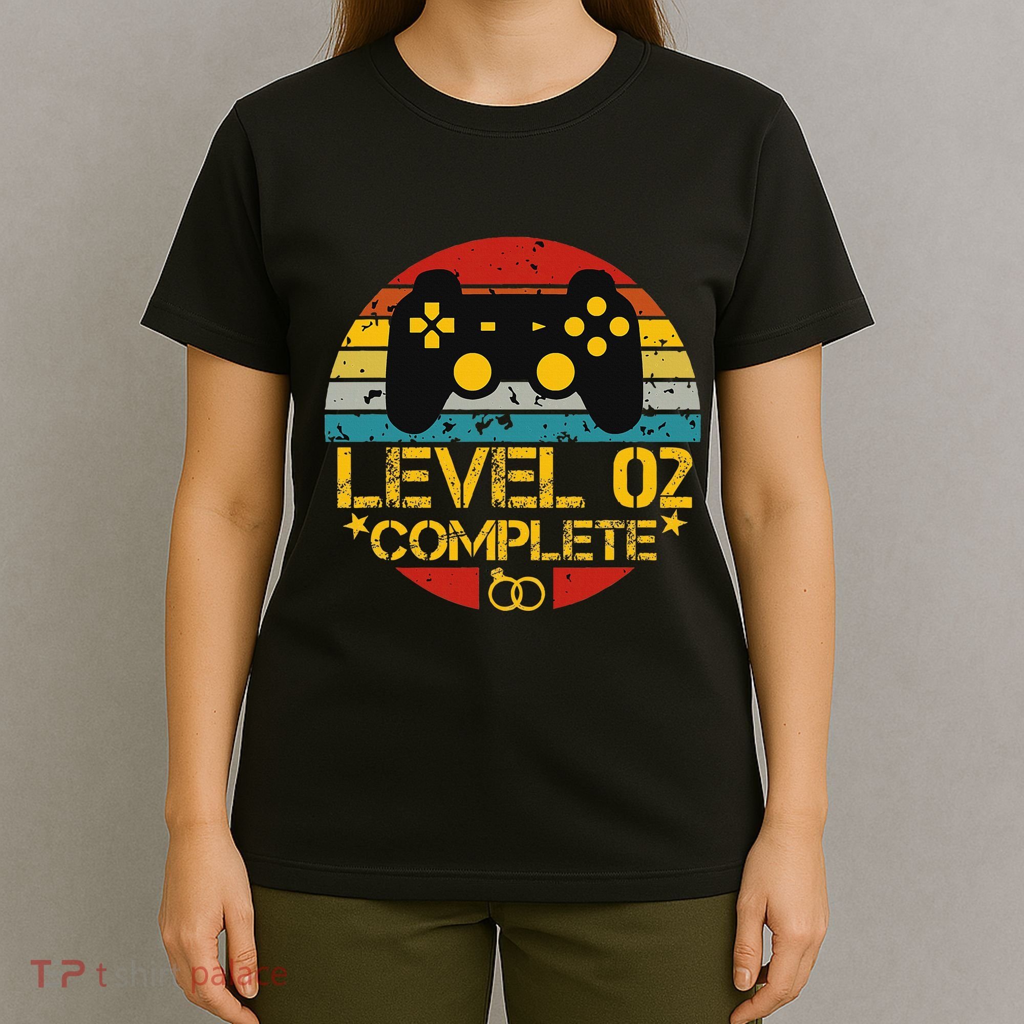 2nd Wedding Anniversary Gift Level 2 Complete Wife Husband T-Shirt