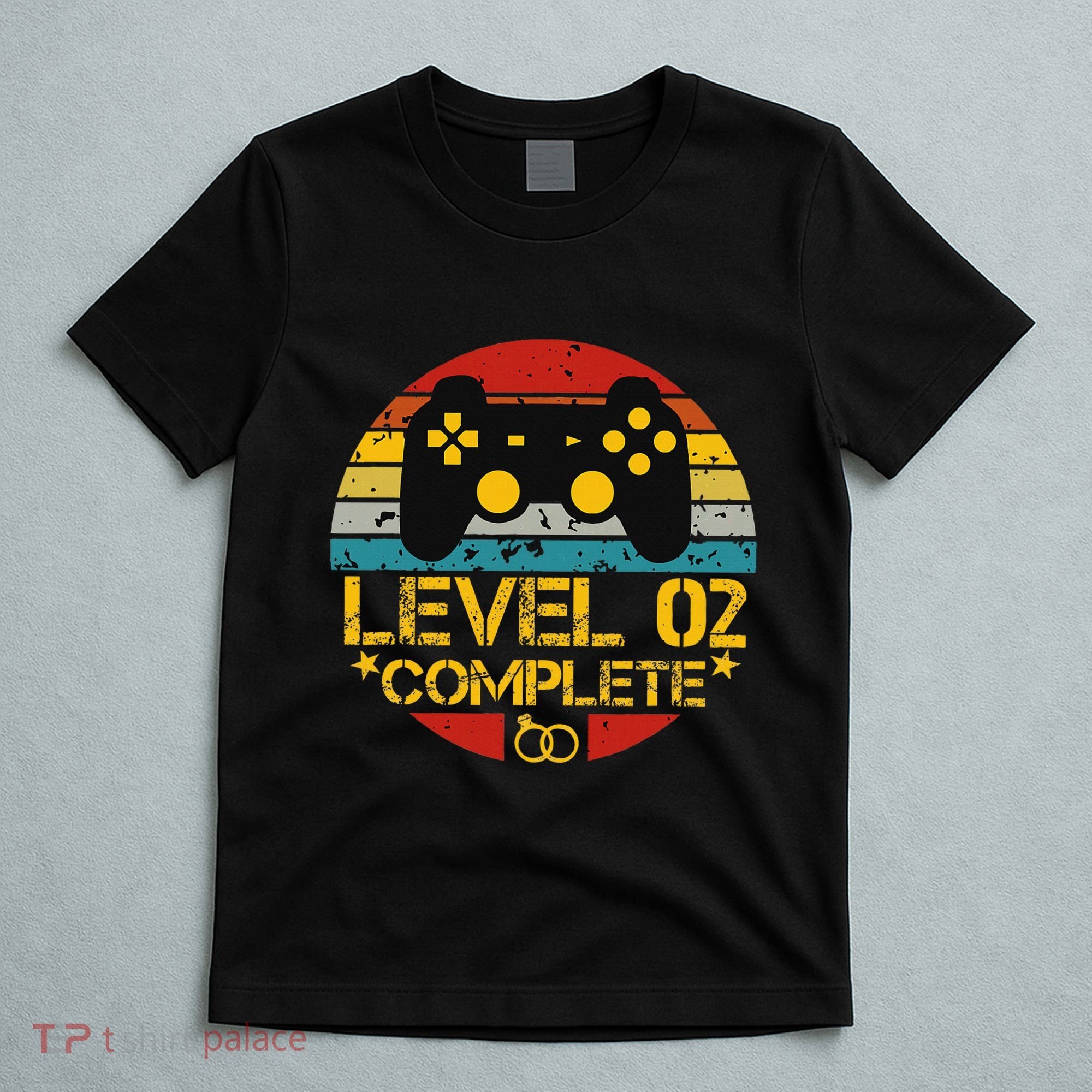 2nd Wedding Anniversary Gift Level 2 Complete Wife Husband T-Shirt