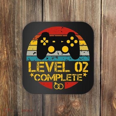 2nd Wedding Anniversary Gift Level 2 Complete Wife Husband Coaster