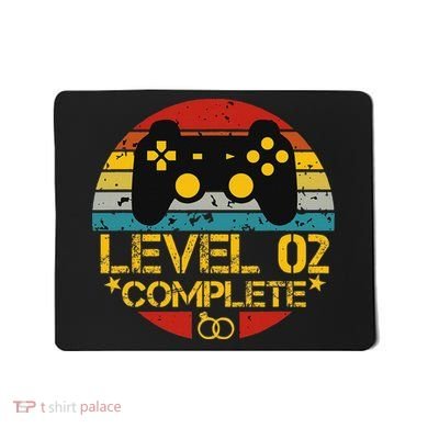 2nd Wedding Anniversary Gift Level 2 Complete Wife Husband Mousepad