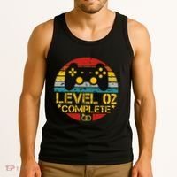 2nd Wedding Anniversary Gift Level 2 Complete Wife Husband Tank Top thumb 3