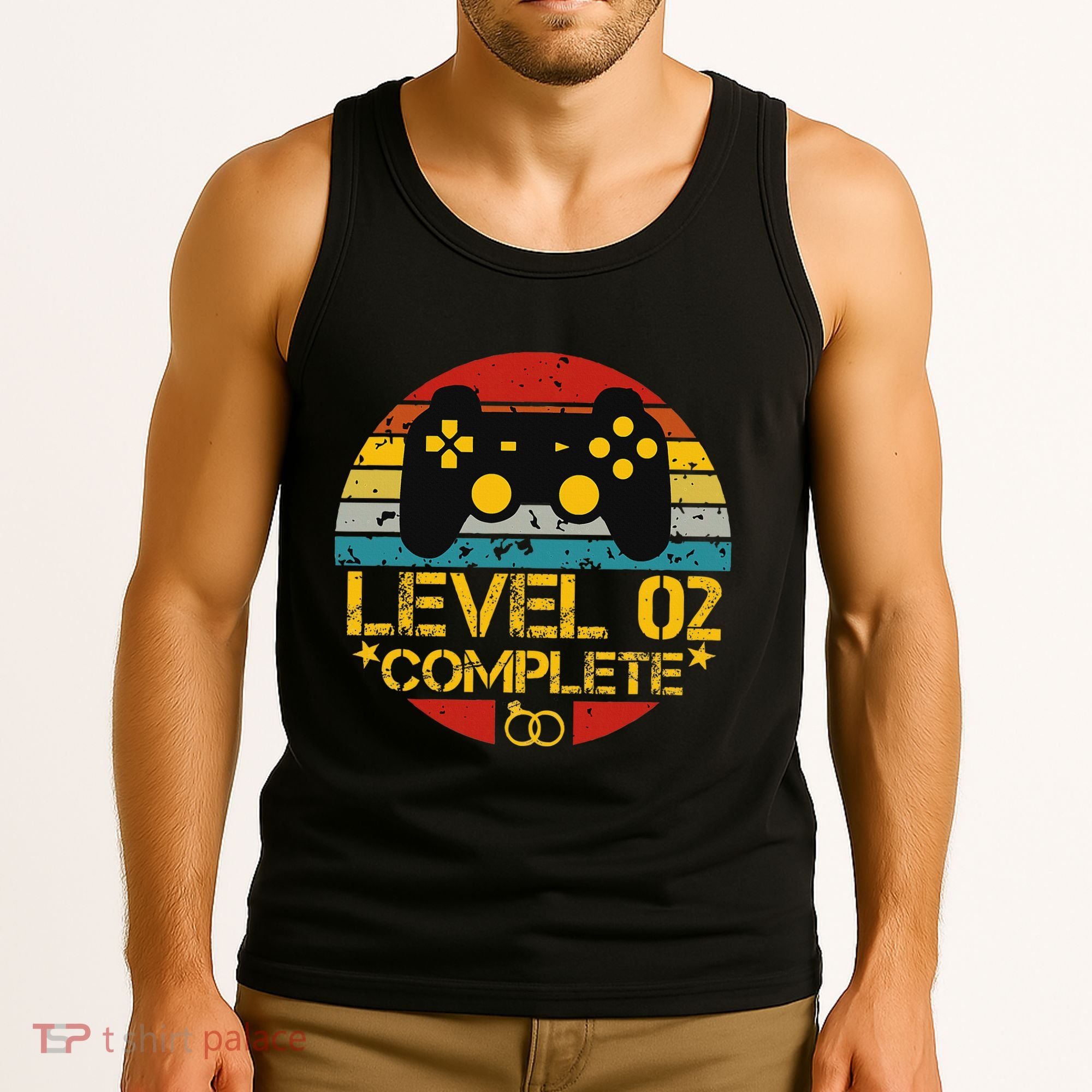 2nd Wedding Anniversary Gift Level 2 Complete Wife Husband Tank Top