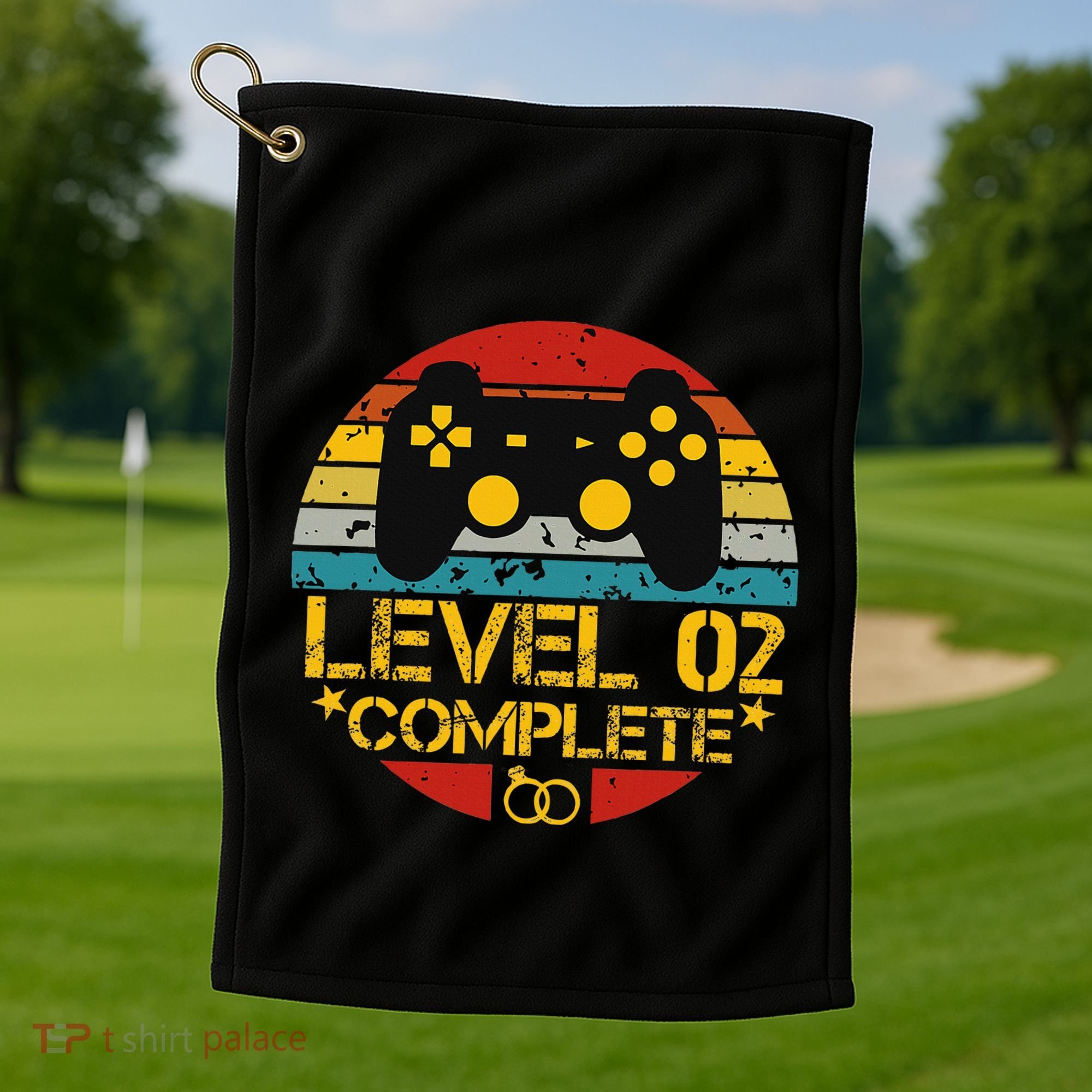 2nd Wedding Anniversary Gift Level 2 Complete Wife Husband Golf Towel