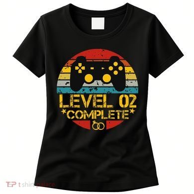 2nd Wedding Anniversary Gift Level 2 Complete Wife Husband Women's T-Shirt