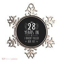 28th Wedding Anniversary For Him & Husband 28 Years Marriage Gift Ornament thumb 0
