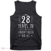 28th Wedding Anniversary For Him & Husband 28 Years Marriage Gift Tank Top thumb 0