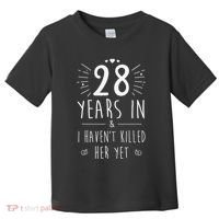 28th Wedding Anniversary For Him & Husband 28 Years Marriage Gift Toddler T-Shirt thumb 0