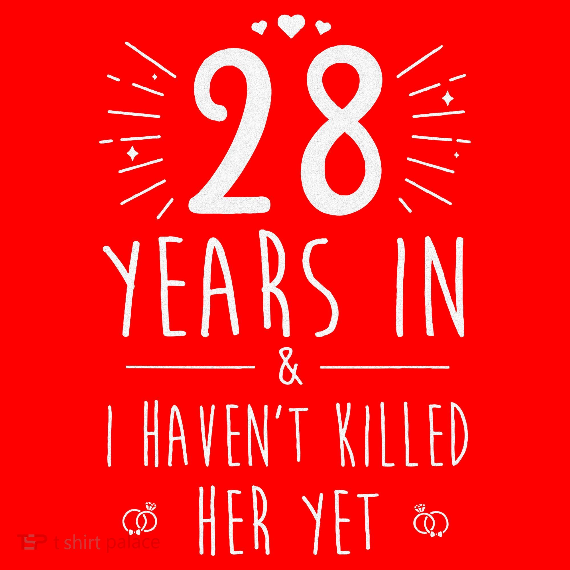 28th Wedding Anniversary For Him & Husband 28 Years Marriage Gift Santa Hat