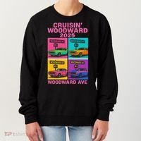 2025 Woodward Ave M1 Car Cruise Pop Art Women's Sweatshirt thumb 0
