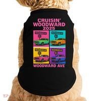 2025 Woodward Ave M1 Car Cruise Pop Art Doggie Tank thumb 0