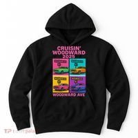 2025 Woodward Ave M1 Car Cruise Pop Art Hoodie thumb 0