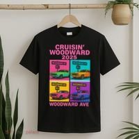 2025 Woodward Ave M1 Car Cruise Pop Art T-Shirt thumb 2