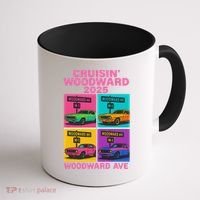 2025 Woodward Ave M1 Car Cruise Pop Art Coffee Mug thumb 1