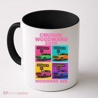 2025 Woodward Ave M1 Car Cruise Pop Art Coffee Mug thumb 0