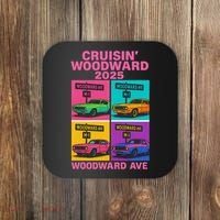 2025 Woodward Ave M1 Car Cruise Pop Art Coaster thumb 0