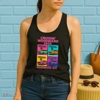 2025 Woodward Ave M1 Car Cruise Pop Art Women's Tank Top thumb 2