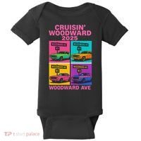 2025 Woodward Ave M1 Car Cruise Pop Art Baby Bodysuit thumb 0