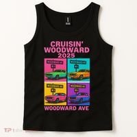 2025 Woodward Ave M1 Car Cruise Pop Art Tank Top thumb 2