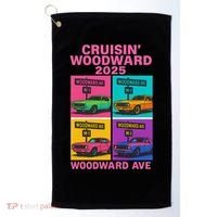 2025 Woodward Ave M1 Car Cruise Pop Art Golf Towel thumb 0