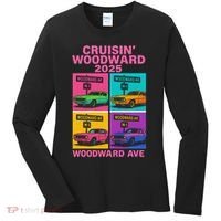 2025 Woodward Ave M1 Car Cruise Pop Art Women's Long Sleeve Shirt thumb 0
