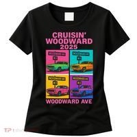 2025 Woodward Ave M1 Car Cruise Pop Art Women's T-Shirt thumb 0