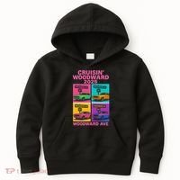2025 Woodward Ave M1 Car Cruise Pop Art Kids Hoodie thumb 0