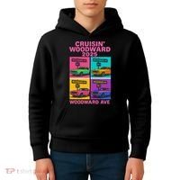 2025 Woodward Ave M1 Car Cruise Pop Art Kids Hoodie thumb 4