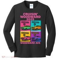 2025 Woodward Ave M1 Car Cruise Pop Art Kids Long Sleeve Shirt thumb 0