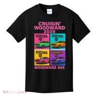 2025 Woodward Ave M1 Car Cruise Pop Art Kids T-Shirt thumb 0