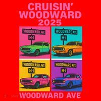 2025 Woodward Ave M1 Car Cruise Pop Art Santa Hat thumb 1
