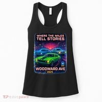 2025 Woodward Ave Where Miles Tell Stories Car Cruise Women's Tank Top thumb 0