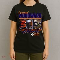 2025 Woodward Ave 313 Cruising Detroit T-Shirt thumb 4